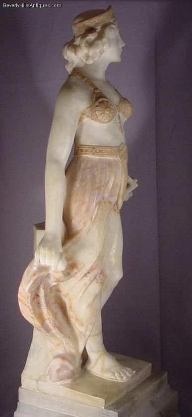 Beautiful Antique Orientalist Alabaster Sculpture  