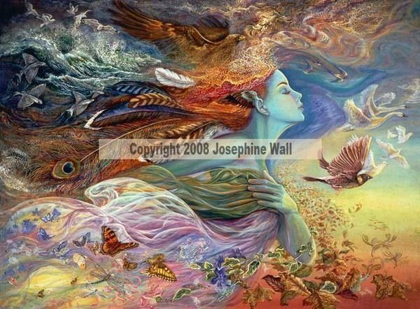 Spirit of Flight Fairy Ceramic Art Tile Josephine Wall  
