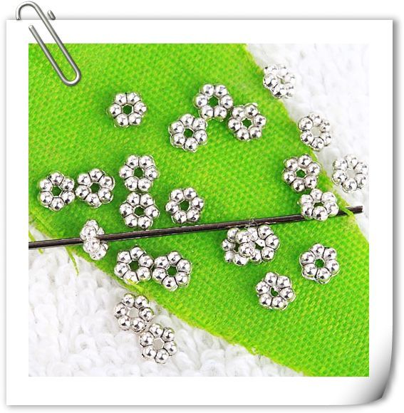 2400pc Tibetan Silver Daisy Spacer Beads 3mm A0763  