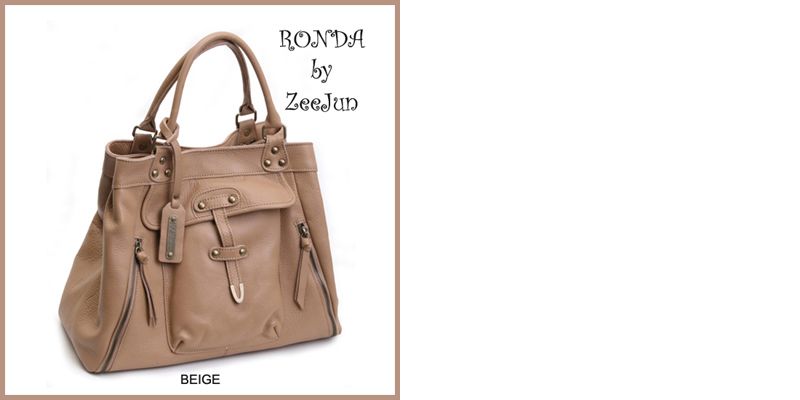   KOREA] NEW Genuine Leather Shoulder Tote Hand Bag Purse   RONDA  