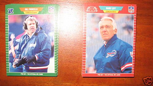 1989 PRO SET BILL PARCELLS NY GIANTS COACHES CARD NFL  