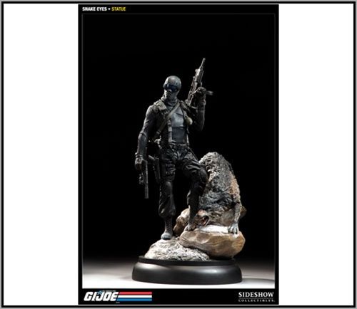 Sideshow G.I.Joe Snake Eyes and Timber Polystone Statue In stock 