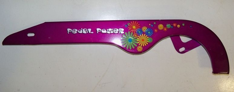 PURPLE PEDAL POWER GIRLS BICYCLE CHAIN GUARD PARTS 430  
