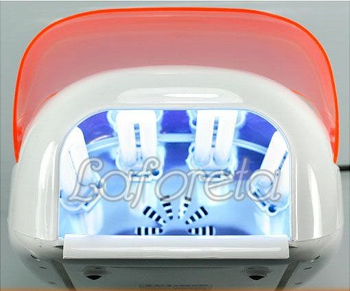 36W Auto Nail Art UV Lamp Light & Fan Dryer + 4 Tubes  