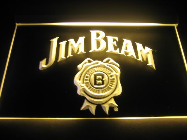 W4801 Jim Beam Bar Pub Club LED Light Sign  