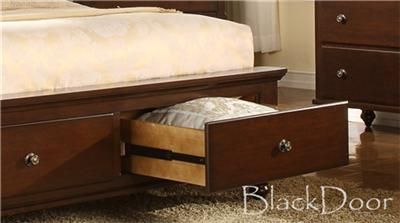 This listing is for the complete Ashley Queen Sleigh Bed With 2 Large 