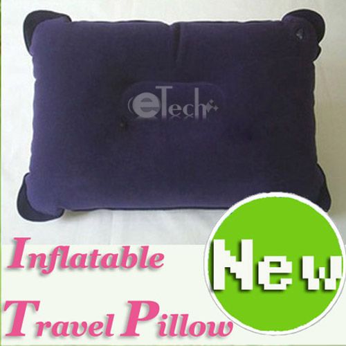 Inflatable Neck Rest Car Travel Pillow Air Back Cushion  