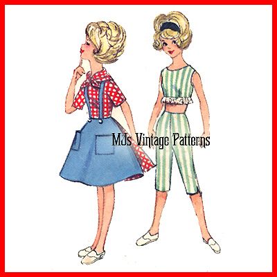 Vintage Doll Clothes Pattern ~ Barbie + closet, hangers  